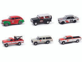 "Texaco Special Edition" Series 1 Set of 6 pieces 1/64 Diecast Model Cars by Greenlight-1